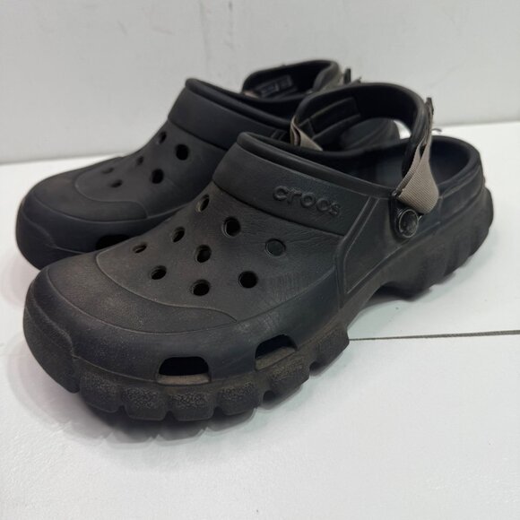 Crocs Black Unisex Size W11/M9 Outdoor Offroad Clogs Adjustable Ankle Straps - Picture 1 of 7
